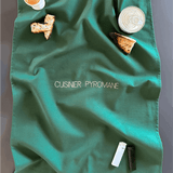 Torchon de cuisine Vert sapin - Cuisinier Pyromane - Collection Cata de la cuisine - Simone Home