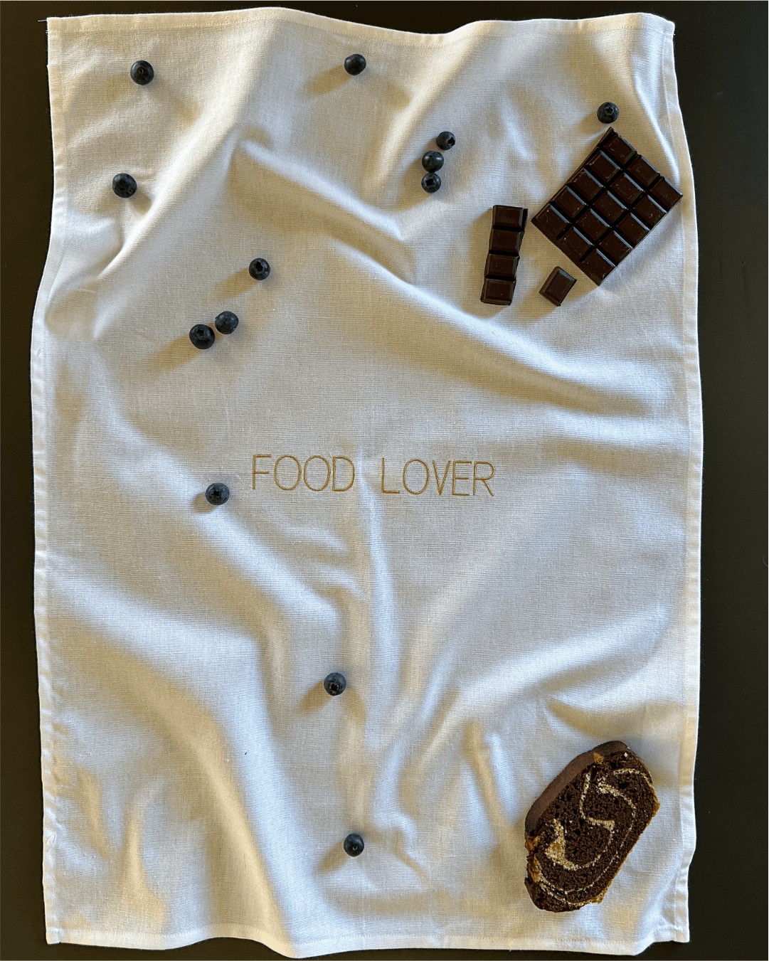 Torchon de cuisine Blanc - Food lover - Collection les grands classiques - Simone Home