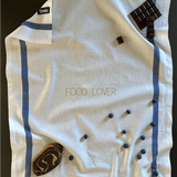 Torchon de cuisine Blanc et bleu - Food lover - Collection les grands classiques - Simone Home