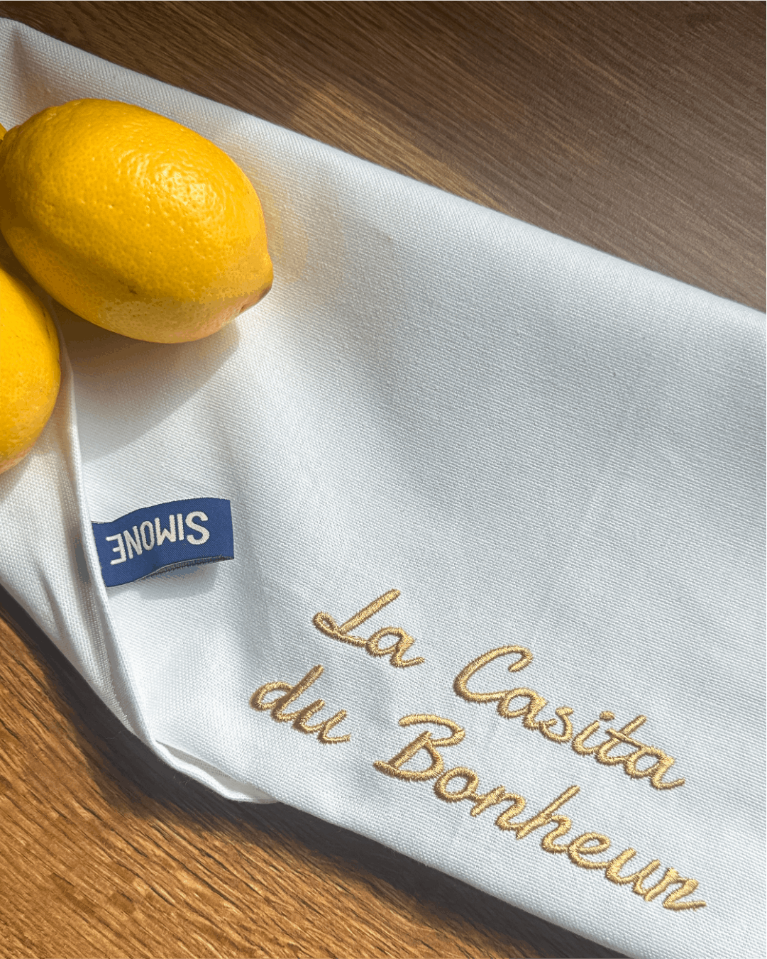 Torchon de cuisine Blanc - La casita du bonheur - Collection la dolce vita - Simone Home