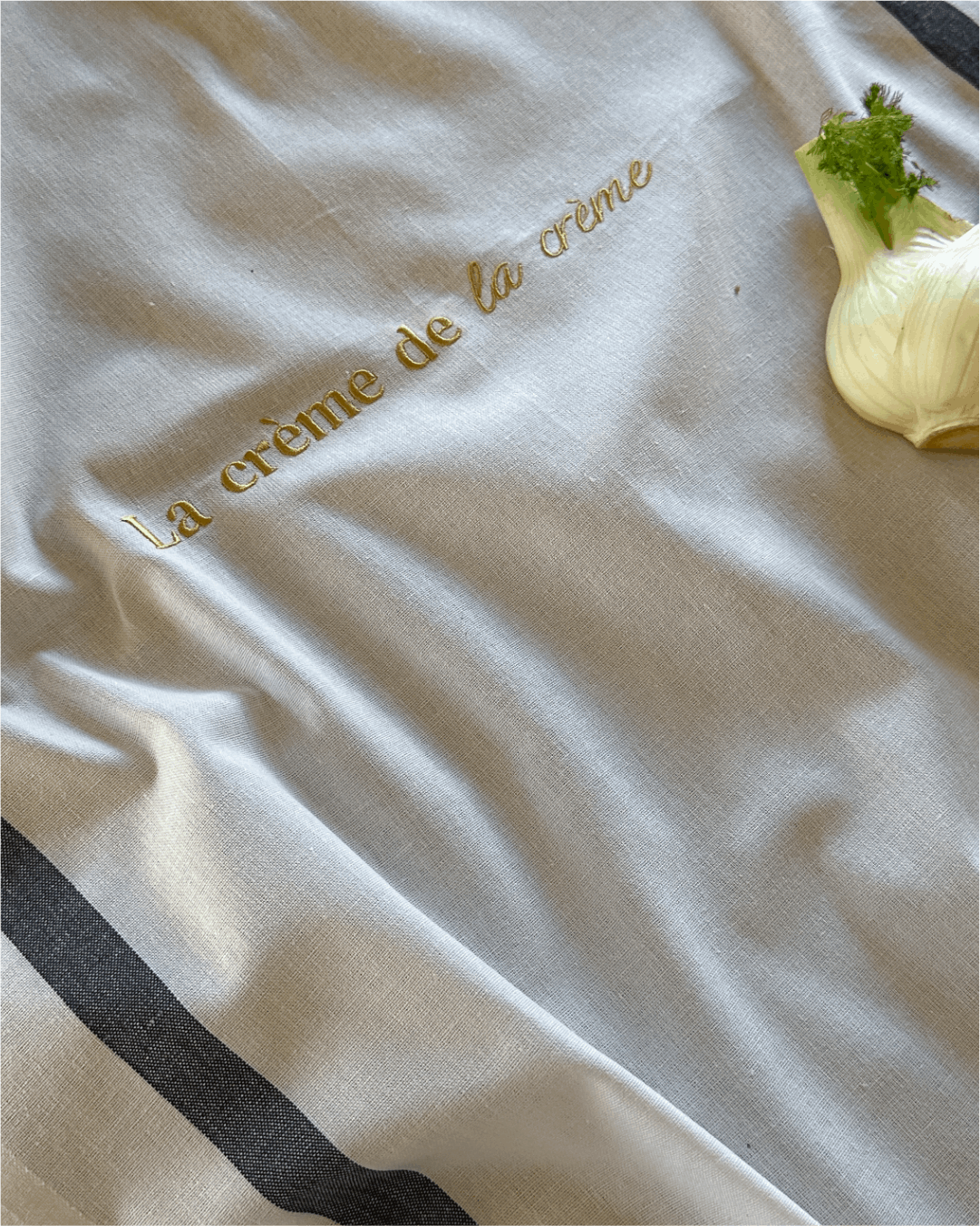 Torchon de cuisine Blanc et noir - La crème de la crème - Collection les grands classiques - Simone Home