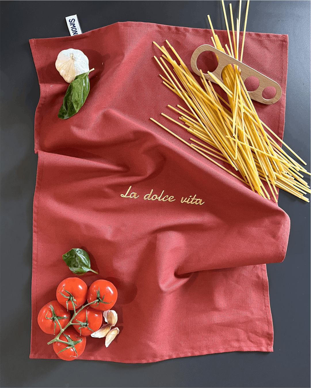 Torchon de cuisine Terracotta - La dolce vita - Collection La dolce vita - Simone Home