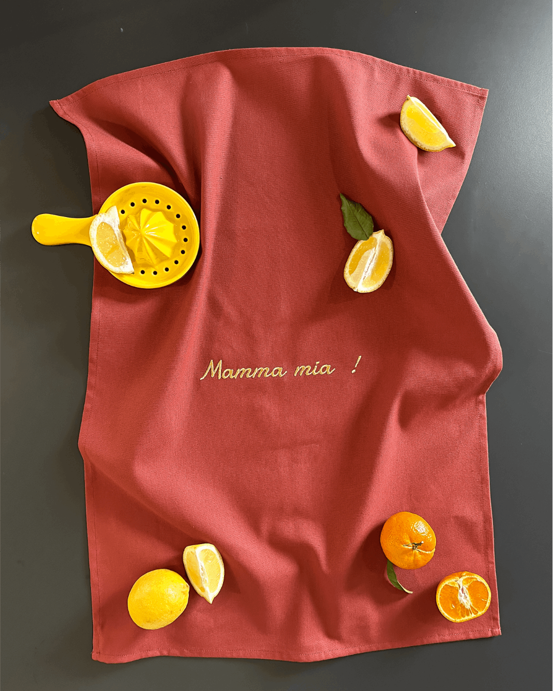 Torchon de cuisine Terracotta - Mamma mia - Collection La dolce vita - Simone Home