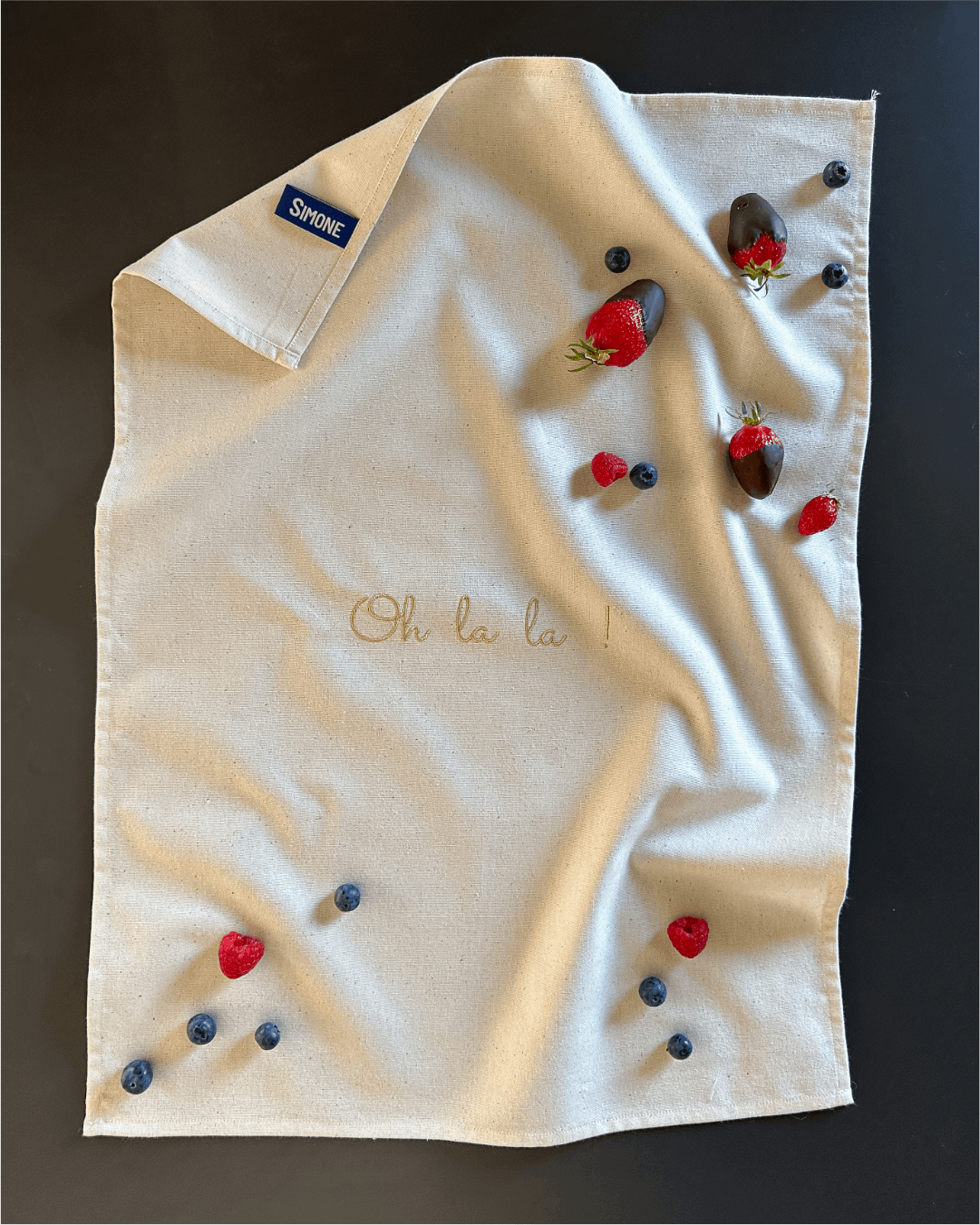 Torchon de cuisine Beige - Ohlala - Collection Flirt - Simone Home