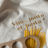 Torchon de cuisine Beige - Vino, Pasra et basta - Collection la dolce vita - Simone Home