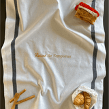  Torchon de cuisine Blanc et Noir - Reine de l'emporter -  Collection Cata de la cuisine - Simone Home 
