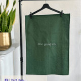 Torchon personnalisable - Broderie personnalisée - Coloris vert Sapin - Simone Home 